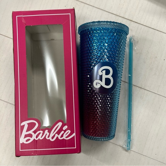 NIB Babie Studded Tumbler Cup Blue‎ with Pink Ombré - Picture 1 of 4